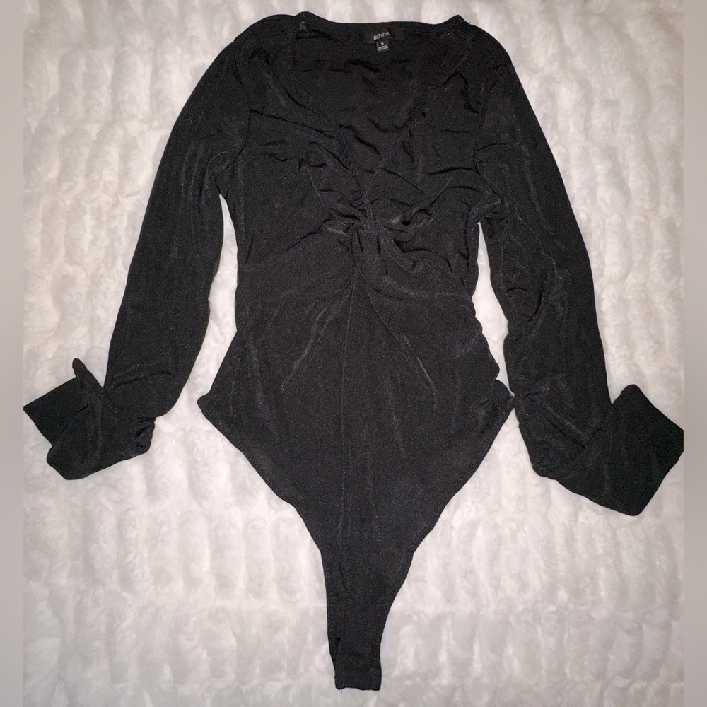 🌟BRAND NEW!!🌟 Dressy/Business attire bodysuit, long sleeve, V-neck, thong